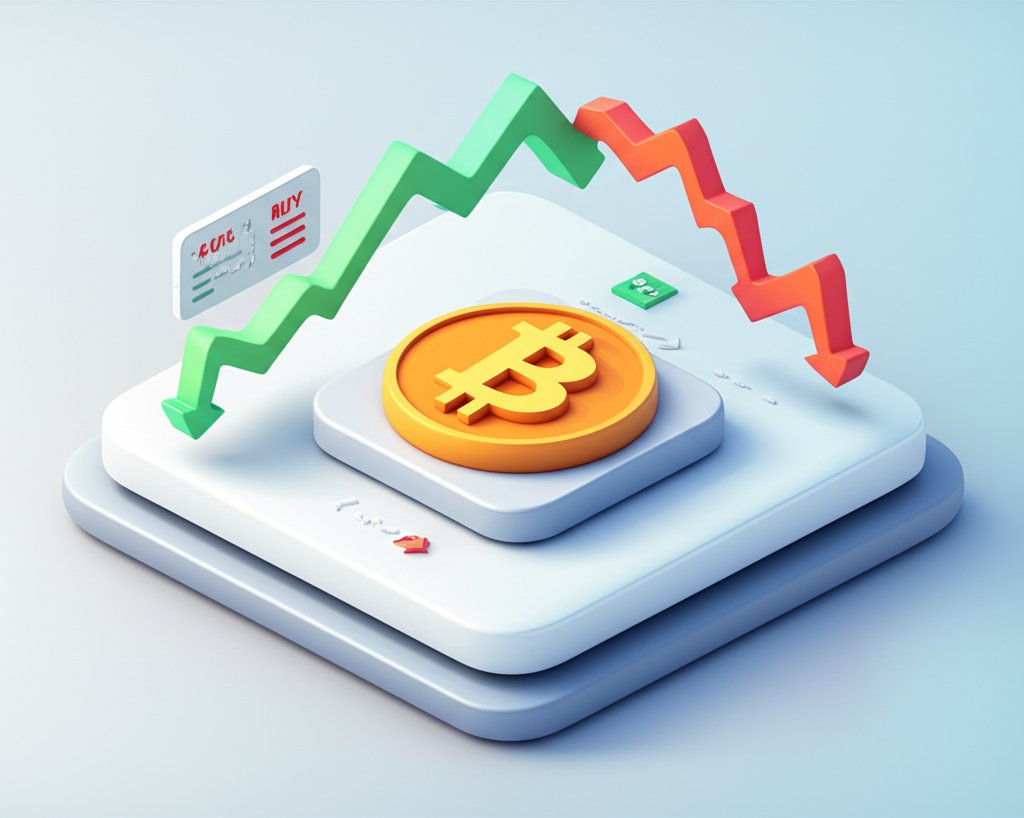 Bitcoin buy/sell indicator chart guiding crypto trading decisions.