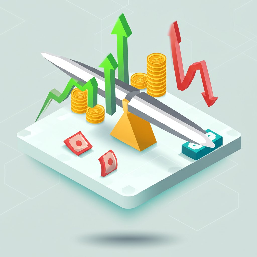 Double-edged sword of leverage: amplifying financial gains and significant losses.