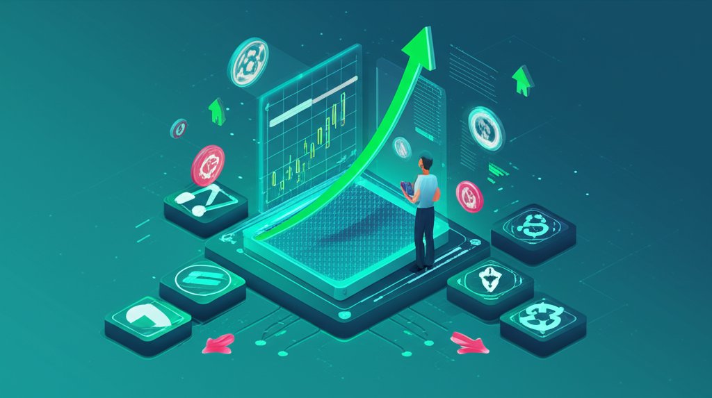 Digital chart displaying best crypto price signals for trading advantage.