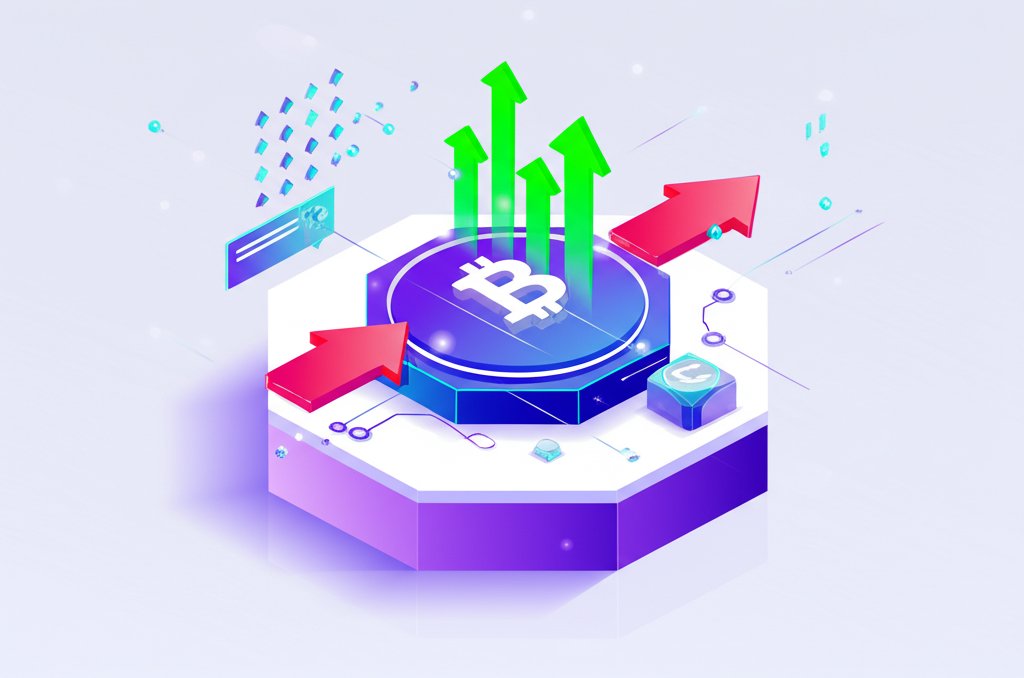 Cryptocurrency chart with buy/sell signals guiding informed trading decisions.